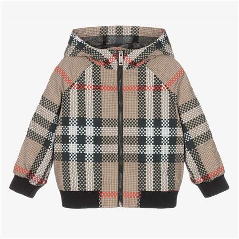 burberry check jacket boy|burberry baby coats.